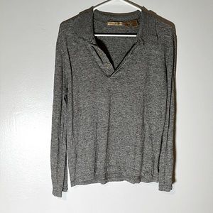 Half button sweatshirt
